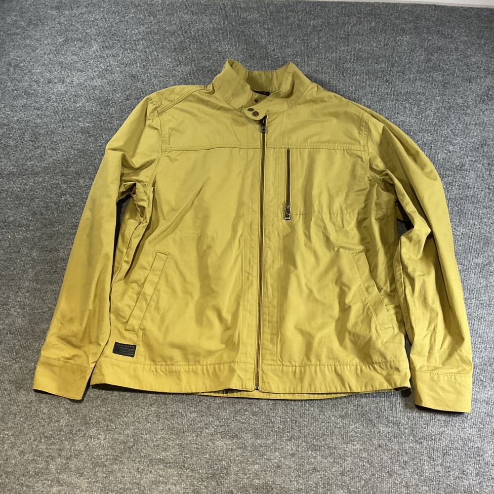Oakley Mens Mustard Yellow Full Zip Mock Neck Lightweight Jacket XXL RN 96548